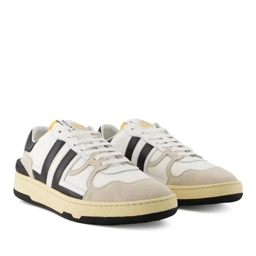 Lanvin Low-Top Sneaker Clay Low Top Sneakers - Leather - White/Black White