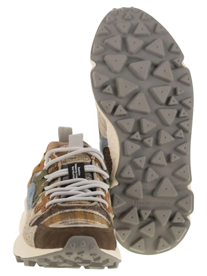 Thumbnail - Flower Mountain Low-Top Sneaker - Yamano 3 - Suede And Wool Sneakers - Gr. 36 (EU) - in Grau - für Damen