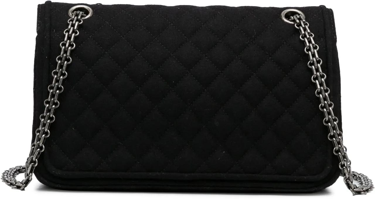 Chanel Hobo bags 2015-2016 Reissue Wool Shoulder Bag in zwart