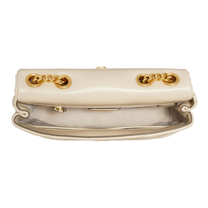 Tory Burch Schultertasche Kira Diamond Quilt Small Convertible Shoulder Bag Light Stone(Image 4)