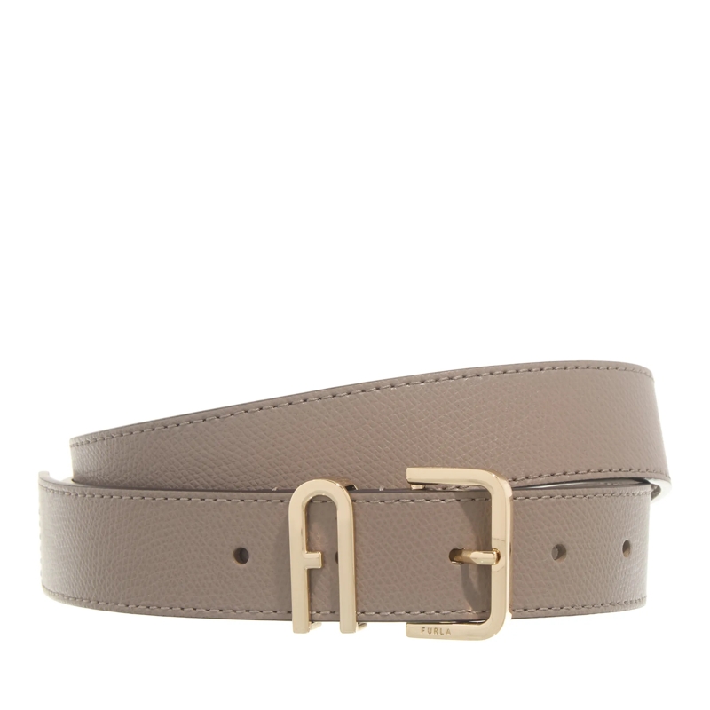 Furla Ledergürtel Furla Camelia Arch Loop Fixed  Stucco Gray