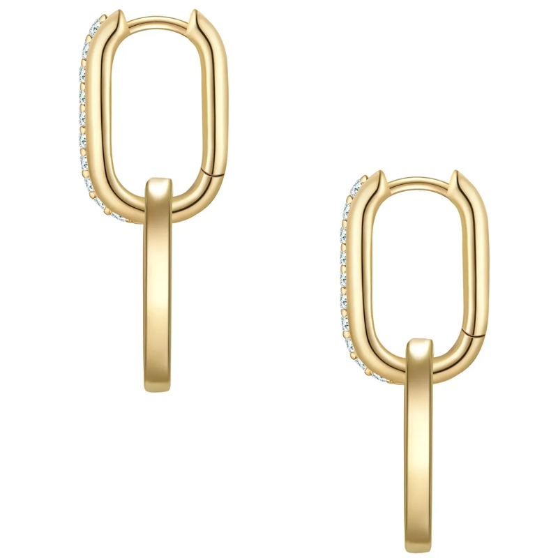 Glanzstücke München Ohrhänger Sterling Silber Creolen Zirkonia gold(Image 2)