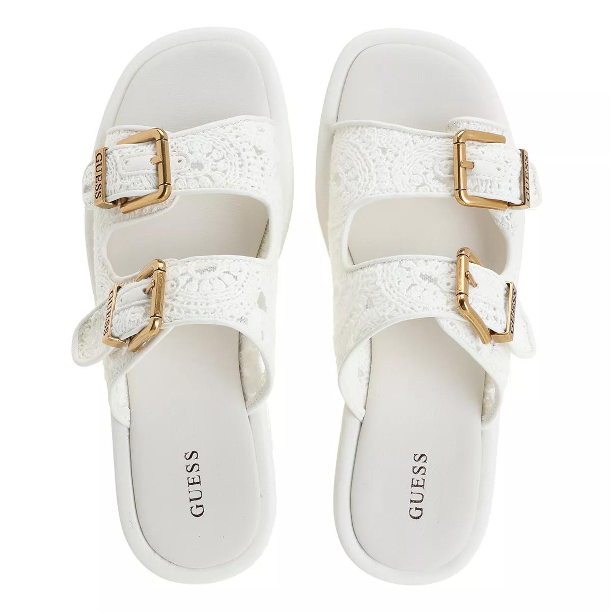 Guess Ramod2 Sandals White Cream Slide