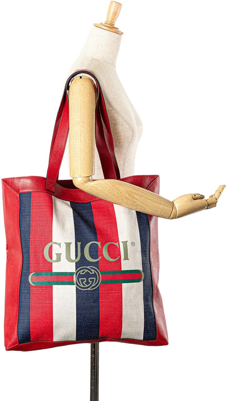 Thumbnail - Gucci Shopper - Canvas Sylvie Baiadera Tote - Gr. unisize - in Rot - für Damen