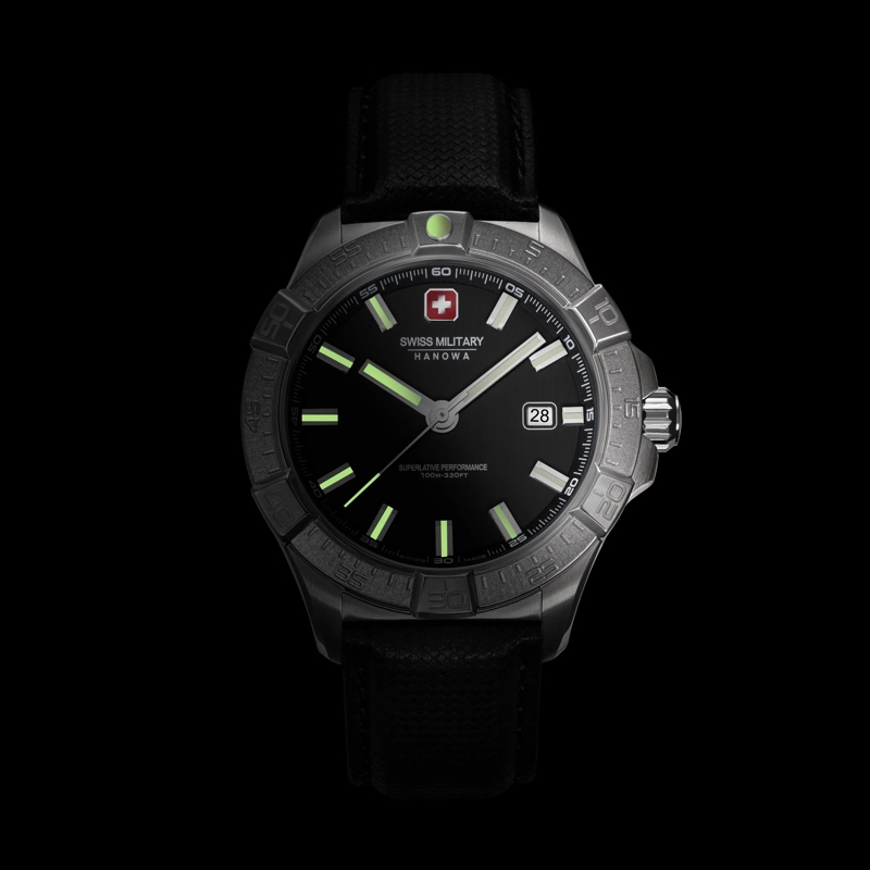 Swiss Military Hanowa Quarzuhr Quarzuhr Jockworth- Anzeige: 3 Zeiger- Qualität braun(Image 5)