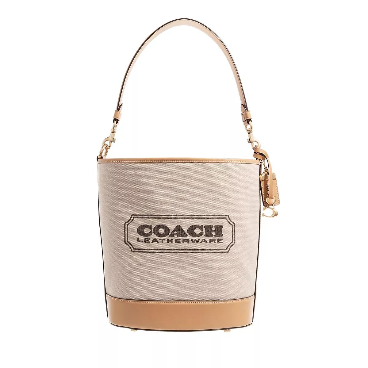 Coach Beuteltasche - Canvas Bucket Bag - Gr. unisize - in Beige - für Damen