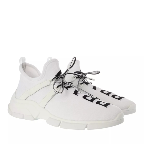 Prada Calzino Sneakers White Black Slip-On Sneaker