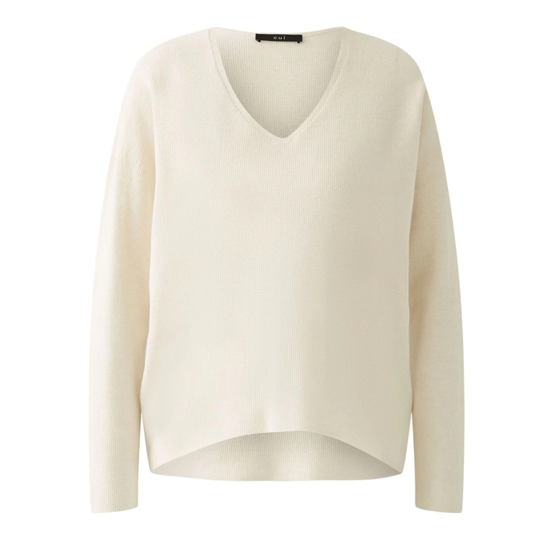 Oui Sweatshirt Pullover offwhite
