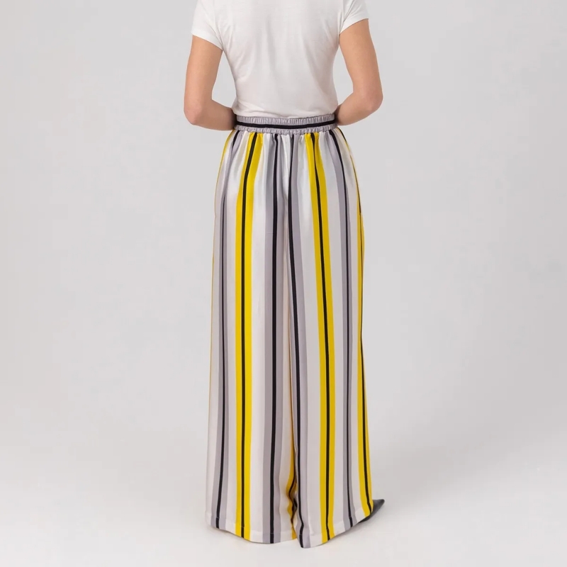 Helene Galwas  Hose aus Seidensatin JOHANNA gelb(Image 3)