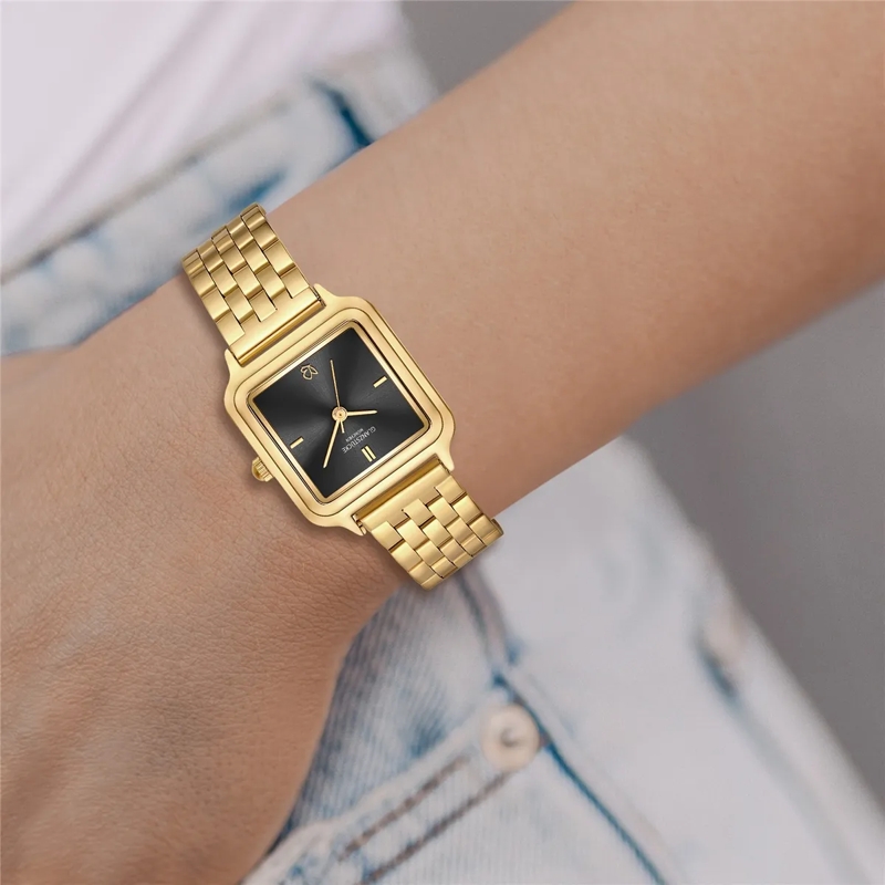 Glanzstücke München Automatikuhr Damen Armbanduhr Edelstahl gold(Image 2)