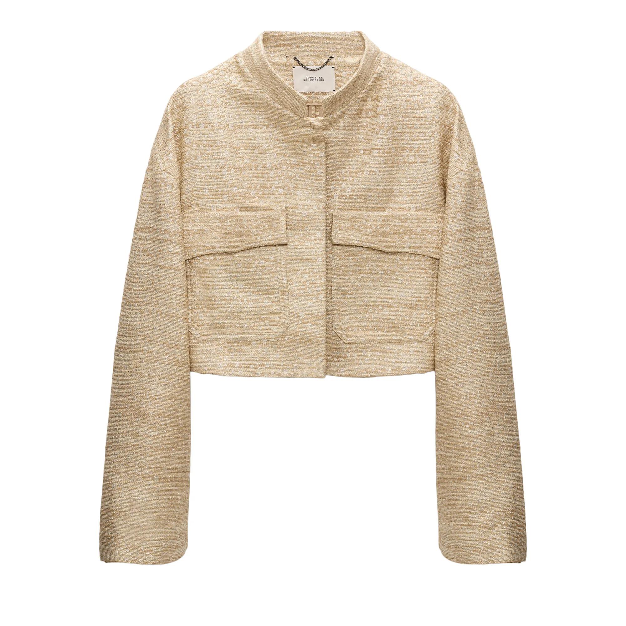 Thumbnail - Dorothee Schumacher - SHINY COOLNESS jacket - Größe 36 - braun