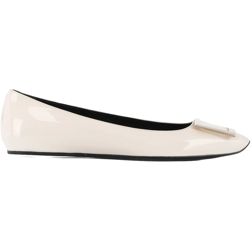 Roger Vivier Ballerinas Flat Shoes White weiß