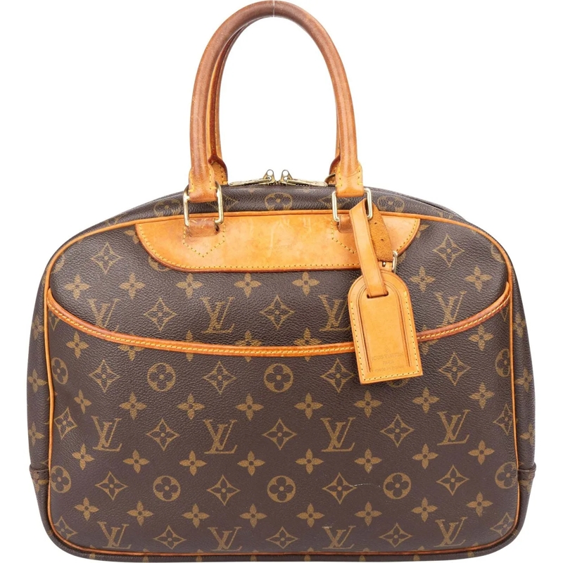 Louis Vuitton Tote Louis Vuitton Canvas Monogram Deauville Handbag braun