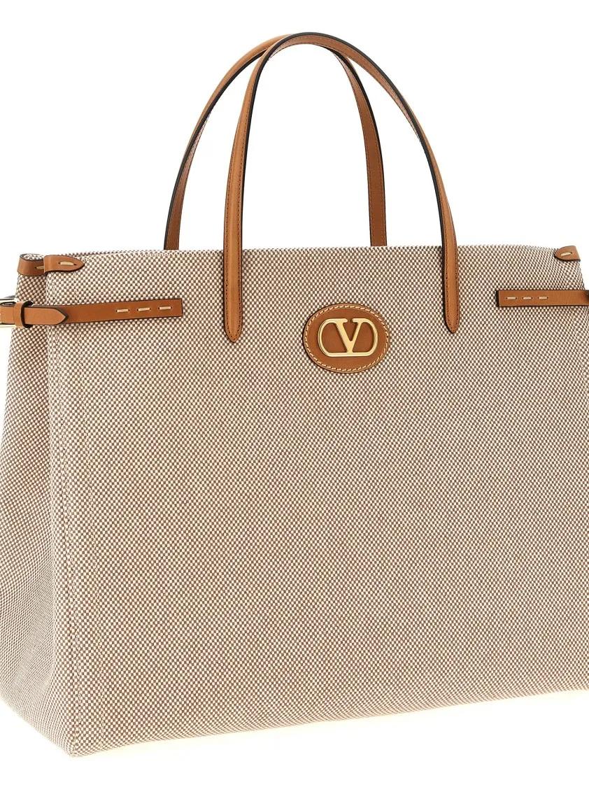 Valentino Garavani Shoppers & Totes 'Antibes' Big Shopping Bag in beige