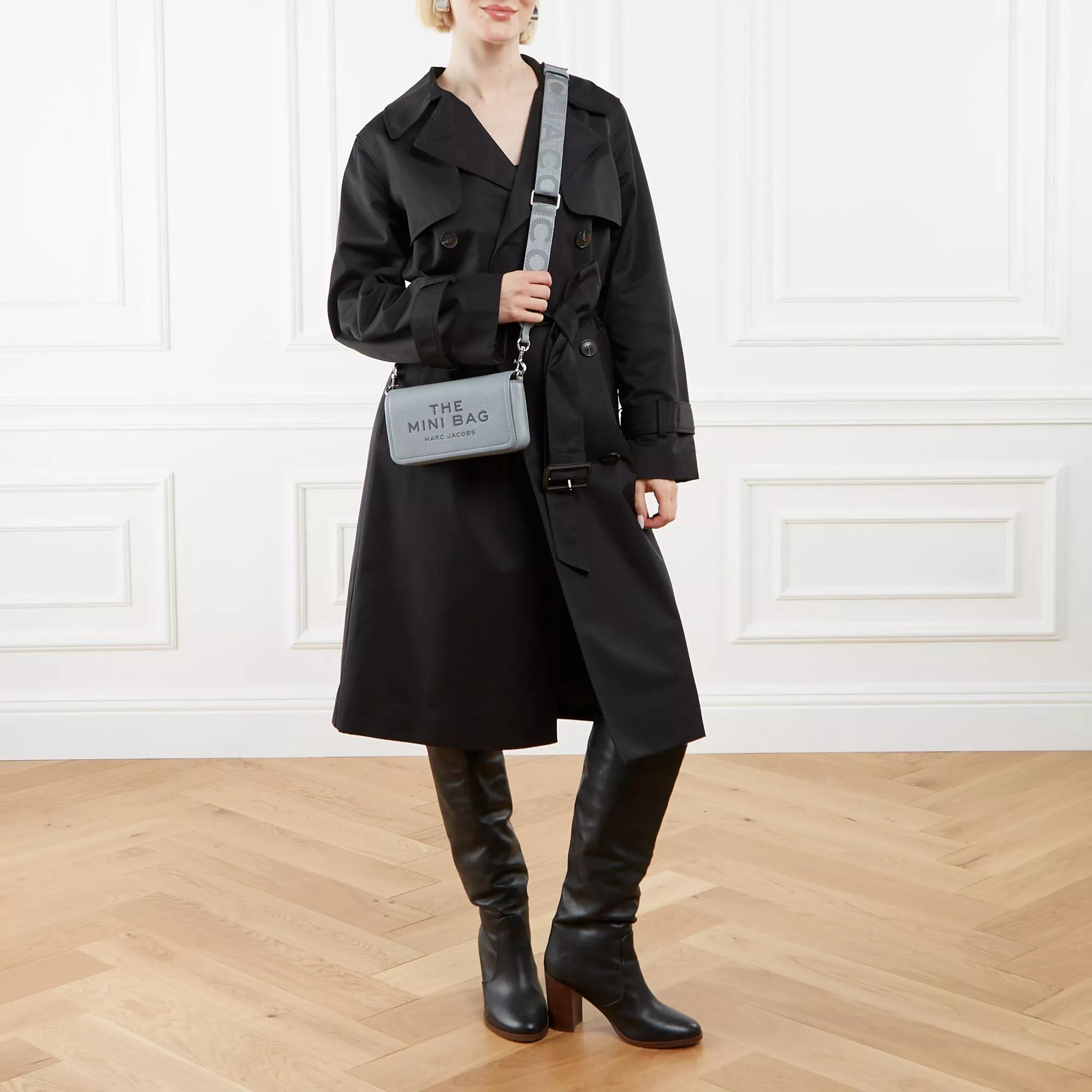 Marc Jacobs De Mini Tas lederen schoudertas Gray Dames