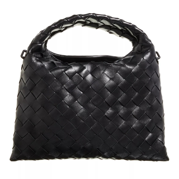 Bottega Veneta Handbag Leather Black M Brass Black Crossbody Bag