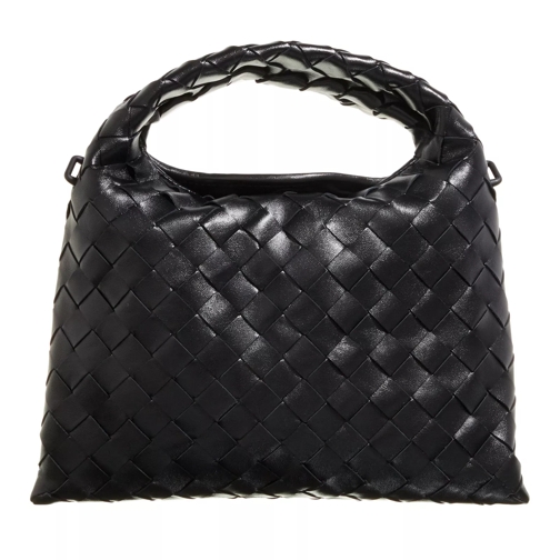Bottega Veneta Handbag Leather Black-M Brass-Black Crossbody Bag