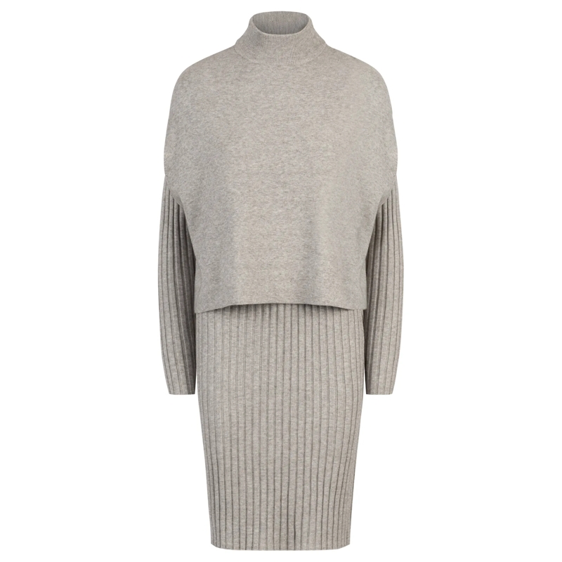 Apart Anzugkombination Strick Set grau