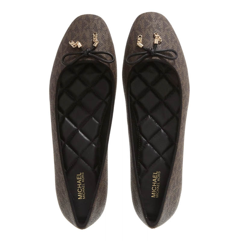 MICHAEL Michael Kors Ballerinas Nori Flat Brown(Image 4)