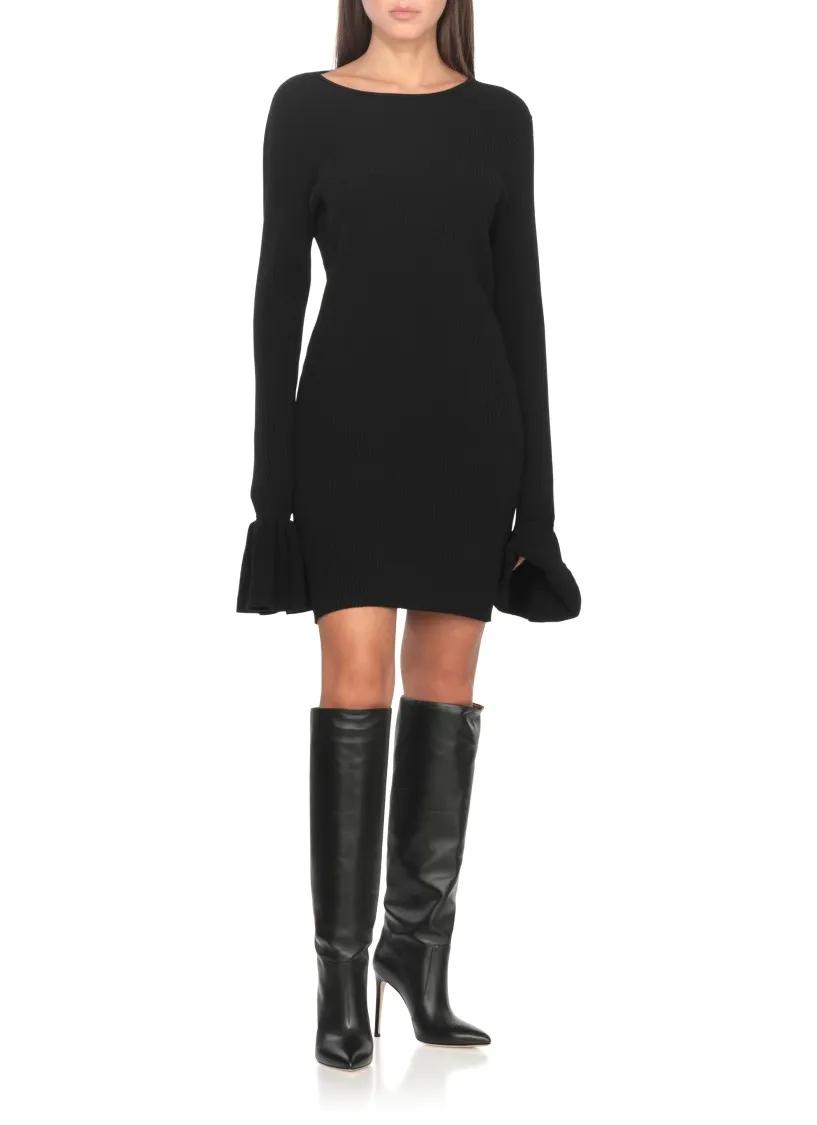 Thumbnail - Paris Texas Stiefel - Arrow Toe Stiletto Boots In Black Leather - Gr. 40 (EU) - in Schwarz - für Damen