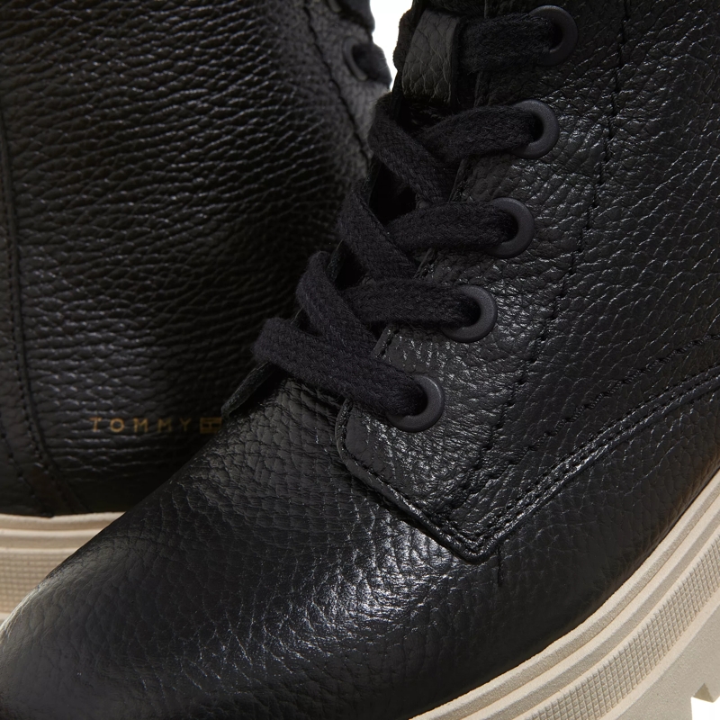 Tommy Hilfiger Schnürstiefel Monochromatic Lace Up Boot Black Merino (Image 3)