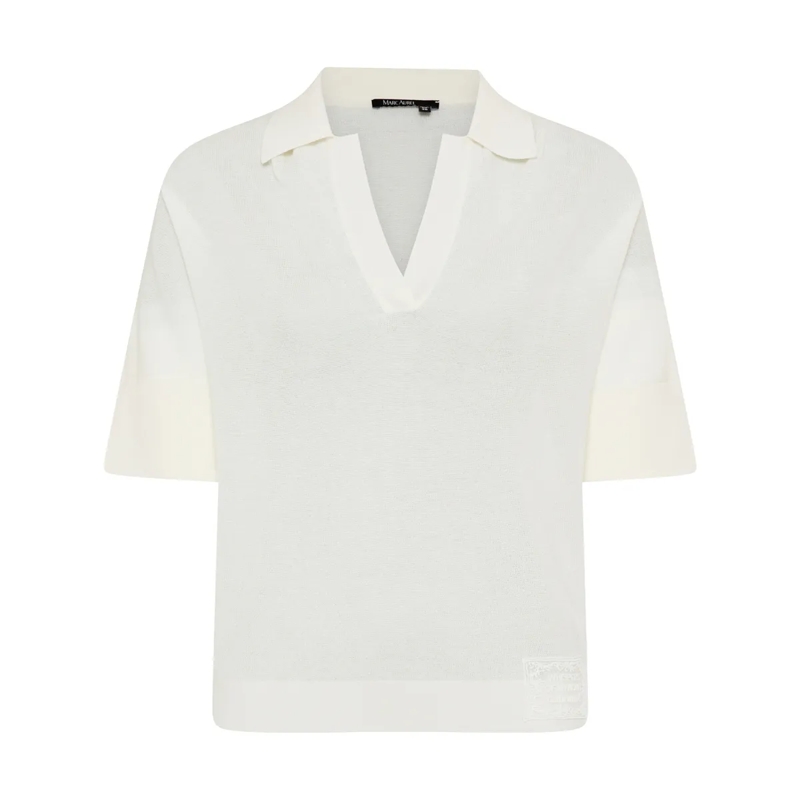 Marc Aurel  Polo-Pullover weiss