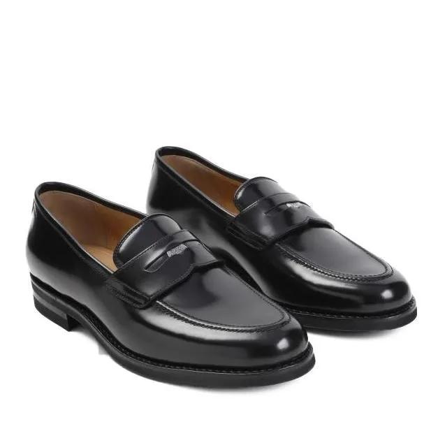 Bally Loafers & Ballerinas - Black Calf Leather Sweeny Loafer - Gr. 42,5 (EU) - in Schwarz - für Damen