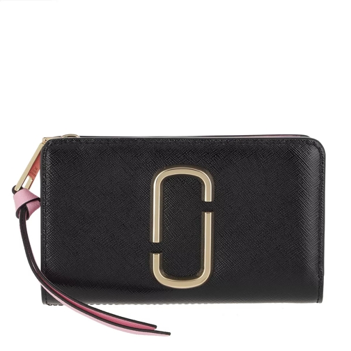 Marc Jacobs The Snapshot Compact Wallet Black/Multi Tvåveckad plånbok