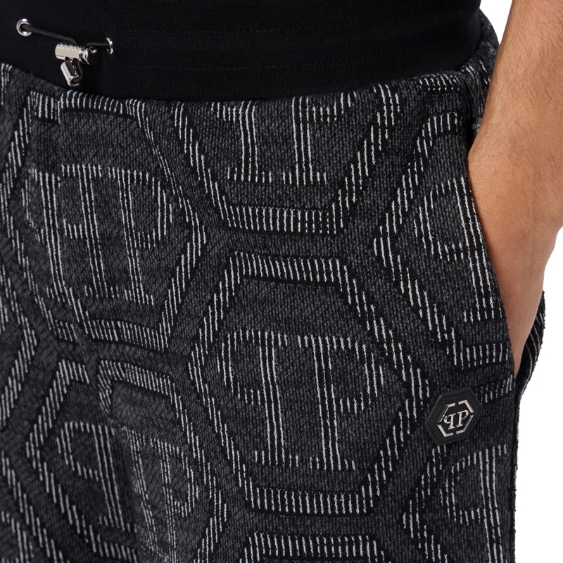 Philipp Plein Shorts Jacquard Shorts Monogram schwarz(Image 5)