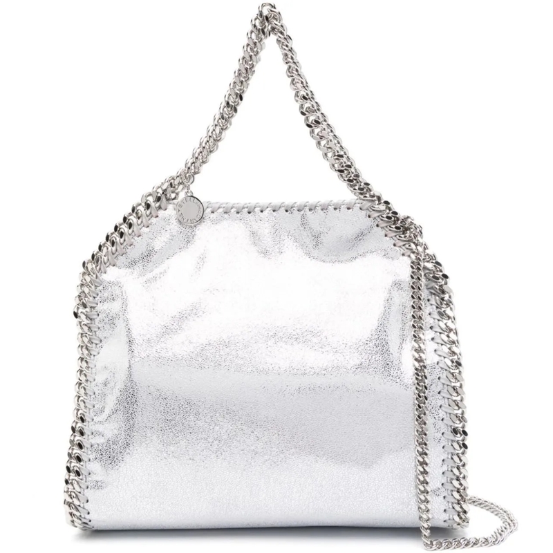 Stella McCartney Tote Bags Silver silber