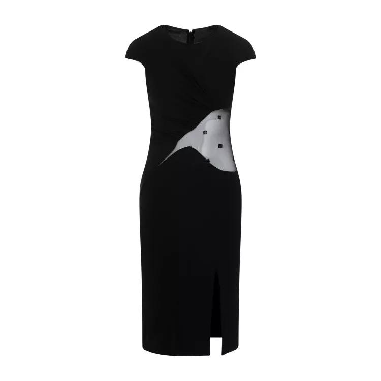 Givenchy - Black Viscose Dress - Größe 36 - black