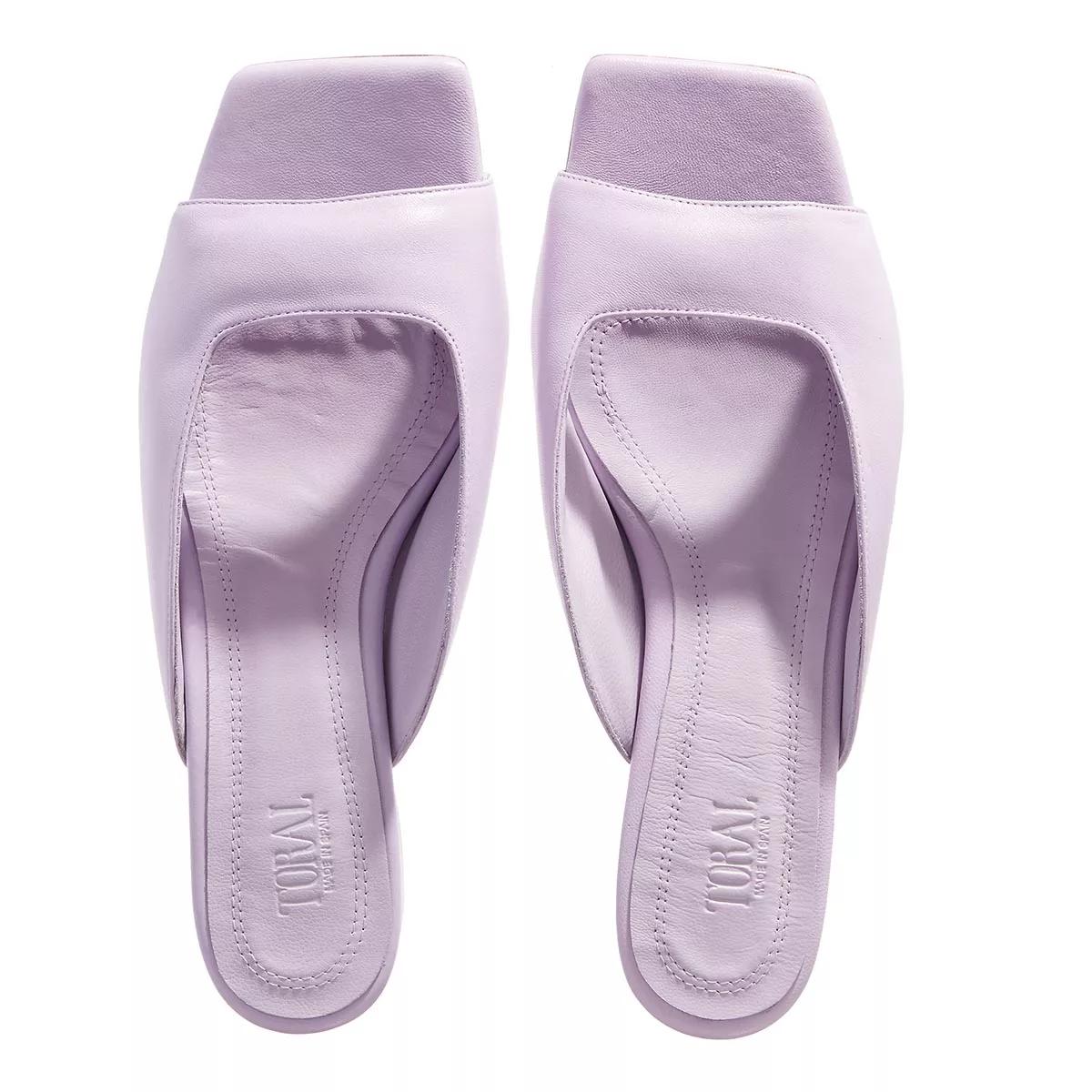 toral sandales, toral leather sandals en violet - pour dames