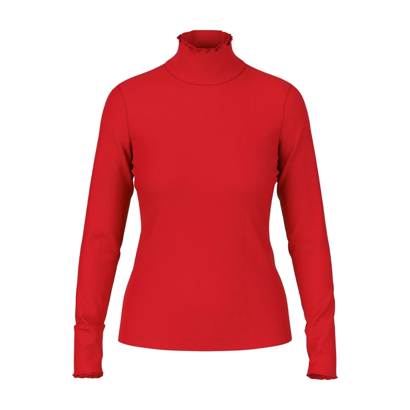 Marc Cain Legeres Oberteil T-Shirt cranberry
