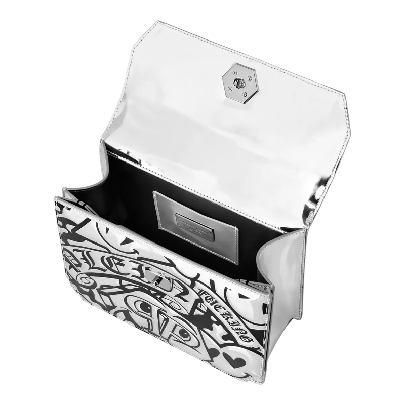 Philipp Plein Crossbody Bag Henkeltasche Smile silber(Image 4)