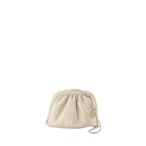 A.P.C. Clutch Ninon Small Clutch - Pvc - Gold Neutrals