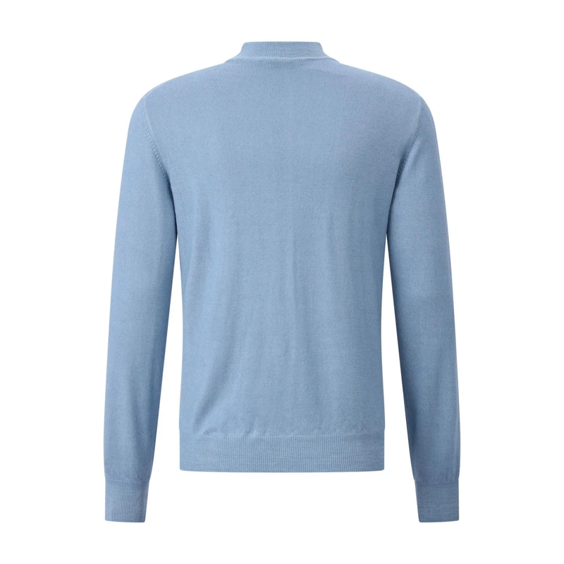 Gran Sasso Rollkragenpullover Strickpullover aus Wolle blau(Image 14)