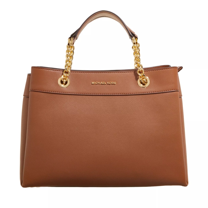 Michael kors brown logo bag best sale