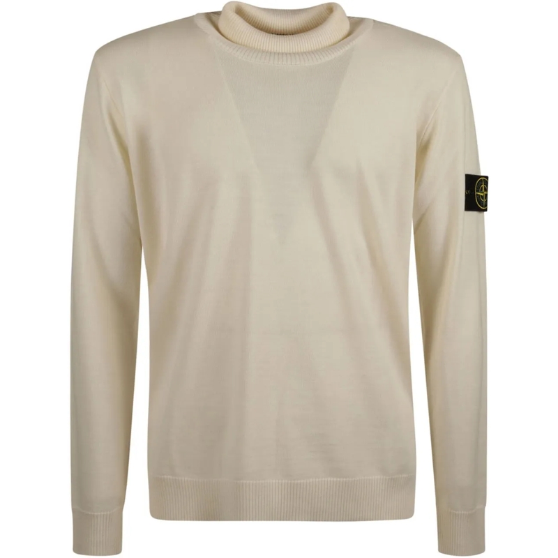 Stone Island  Rws Turtle Neck Sweater White weiß