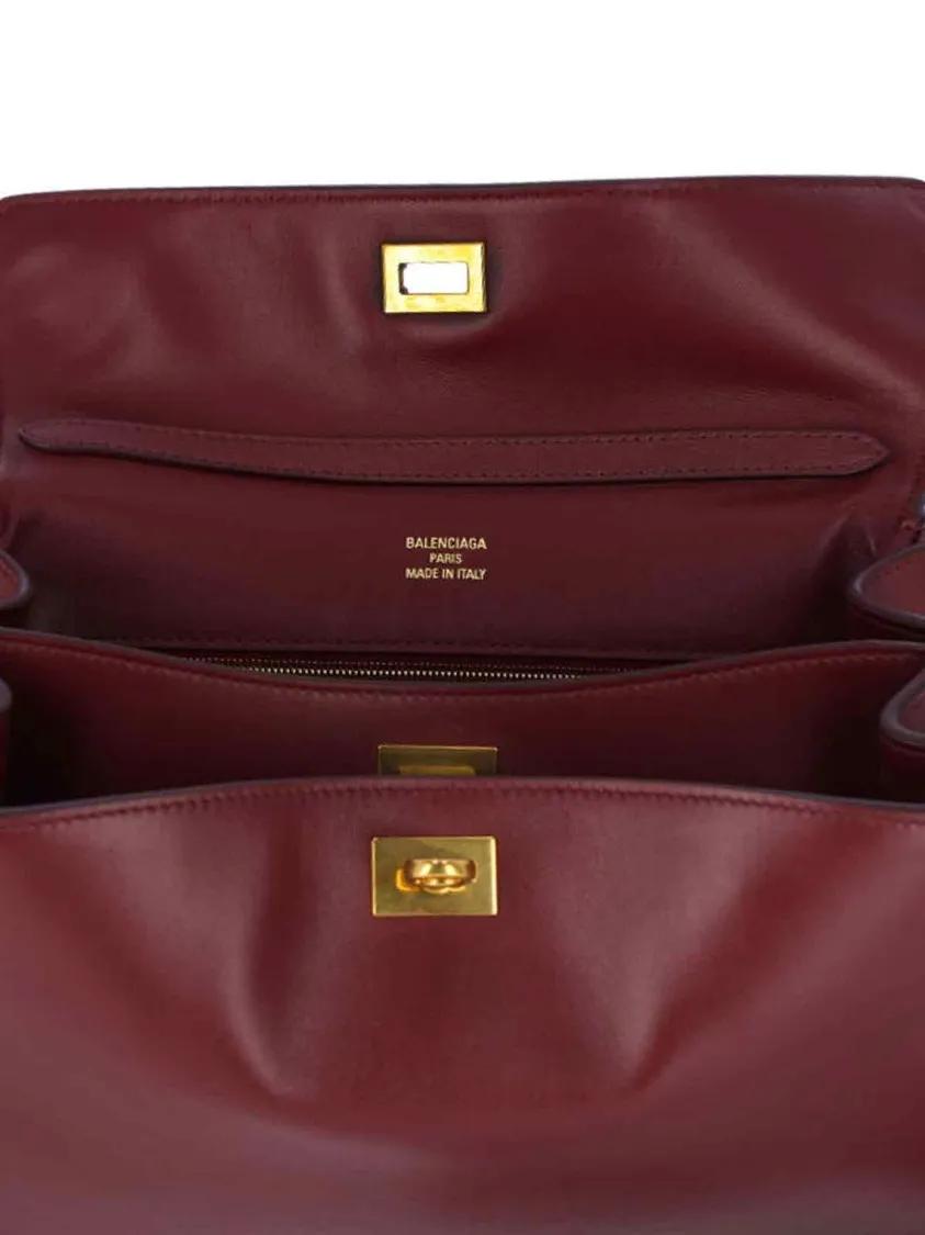 Balenciaga Hobo bags Medium 'Rodeo' Bag – Bordeaux in rood