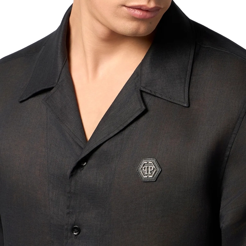 Philipp Plein Hemd Bowling Shirt Basic schwarz(Image 2)