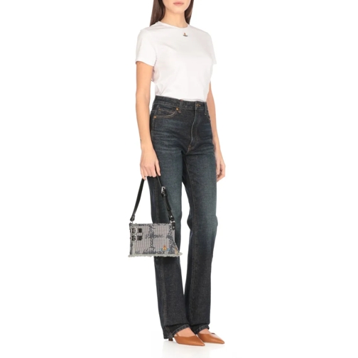 Vivienne Westwood Sac à bandoulière Check Pattern Cotton Shoulder Bag Grey (Image 2)