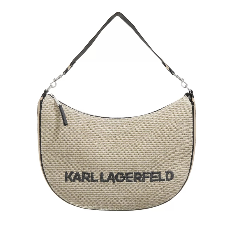 Karl Lagerfeld Schultertasche K/Moon Md Shoulderbag Raffia Natural