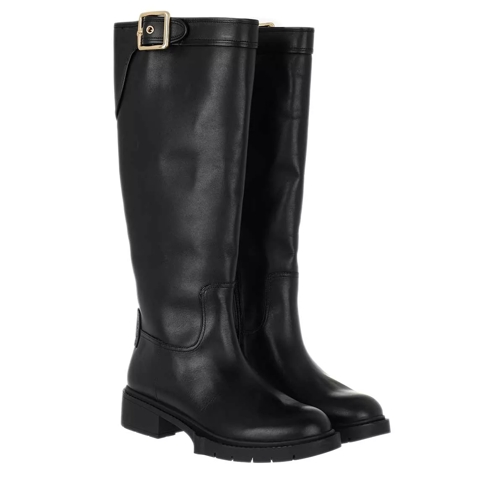 Coach Leigh Leather Boot Black Laars