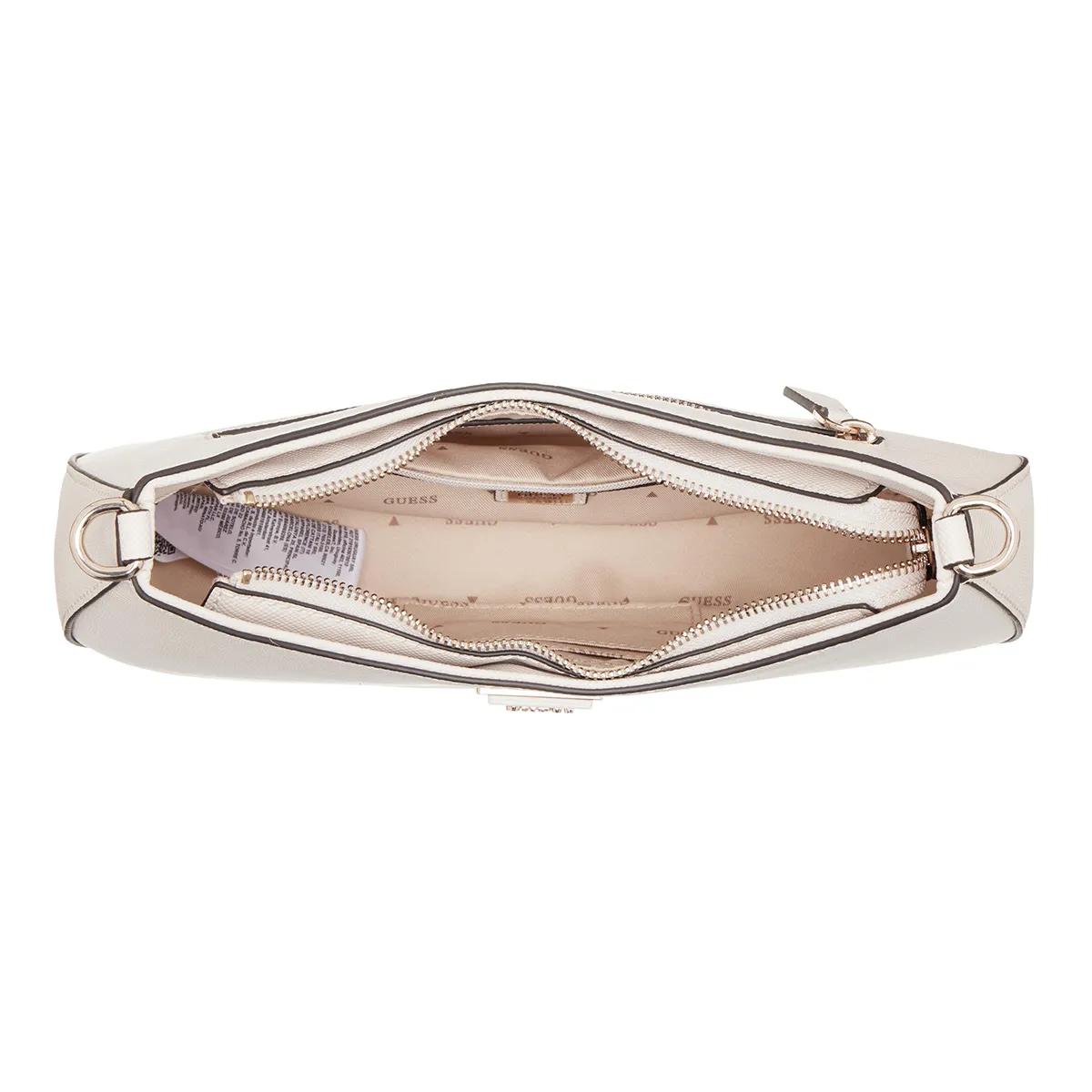 Guess Hobo bags Noelle Top Zip Shoulder Bag in crème