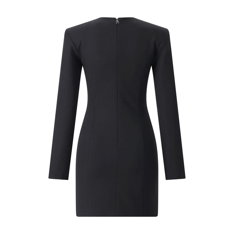 Rotate Minikleid Minikleid aus Crêpe schwarz(Image 3)