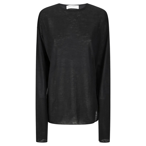 Extreme Cashmere Pullover Light Cashmere Crew Neck Sweater Black