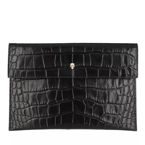 Alexander McQueen Envelope Clutch Leather Black Borsetta clutch