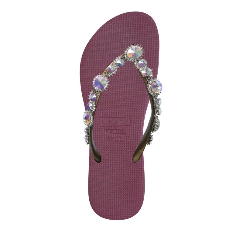 UZURII Flip Flops Zehentrenner Chrystal Marilyn bordeaux(Image 3)