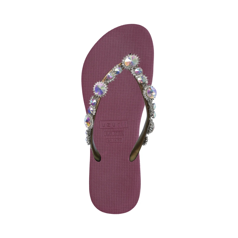 UZURII Flip Flops Zehentrenner Chrystal Marilyn bordeaux(Image 3)