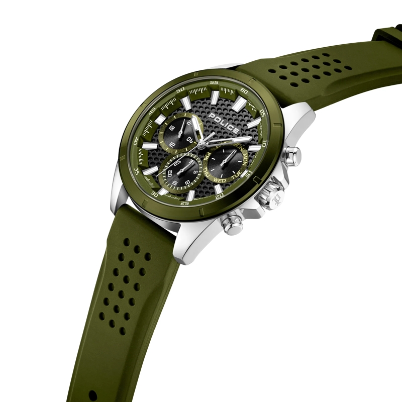 Police Automatikuhr Quarzuhr Motion grün(Image 2)